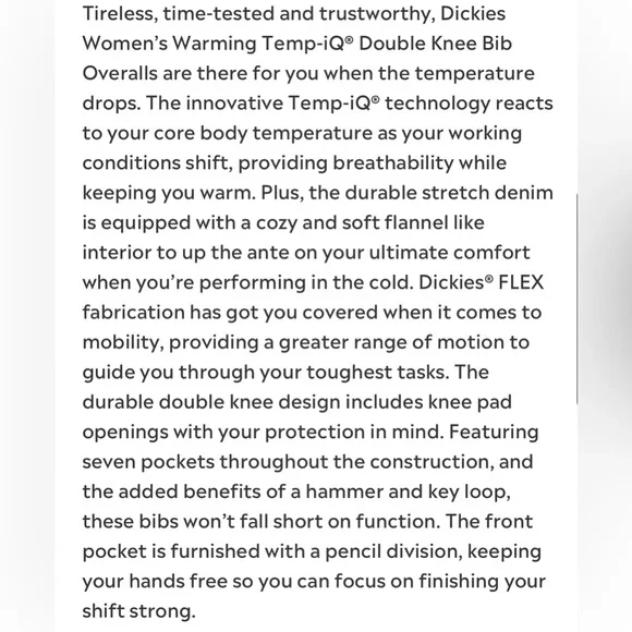 Dickies Bib Overalls (L) - Picture 13 of 15